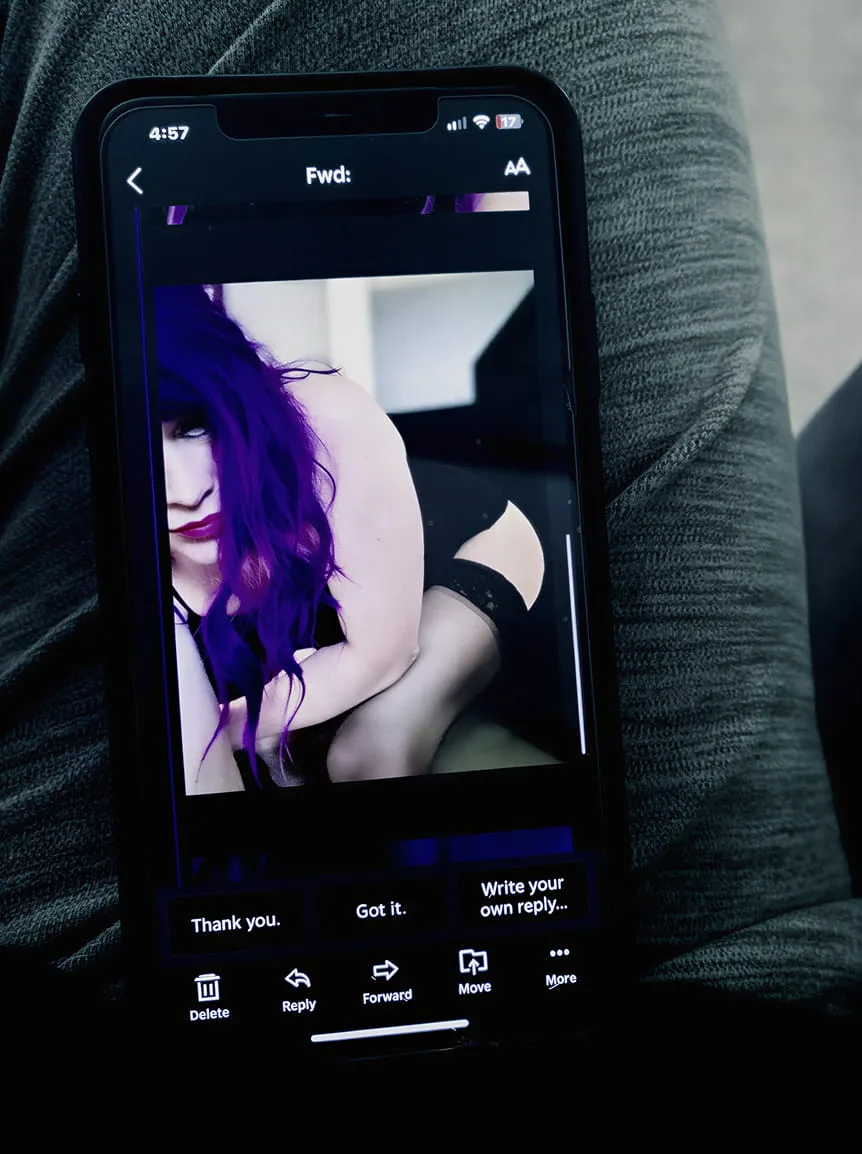 Phone screenshot evidence